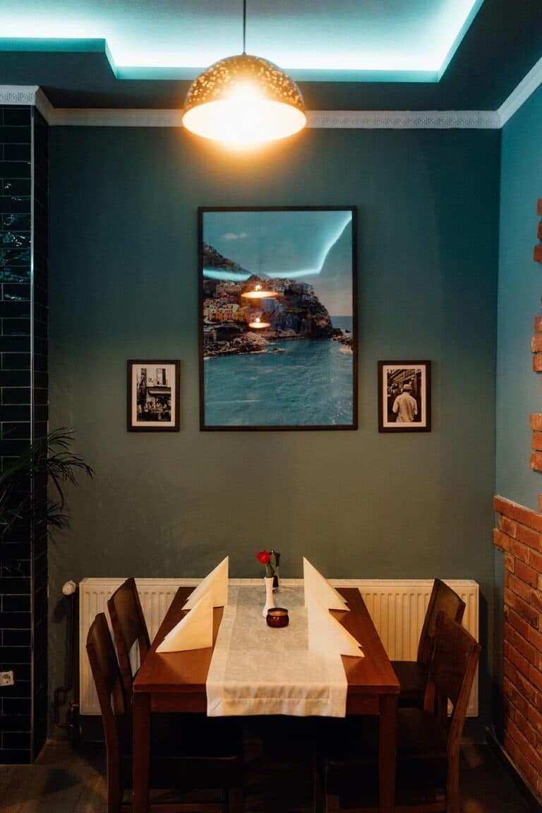 Gedeckter Tisch im Via Gusto